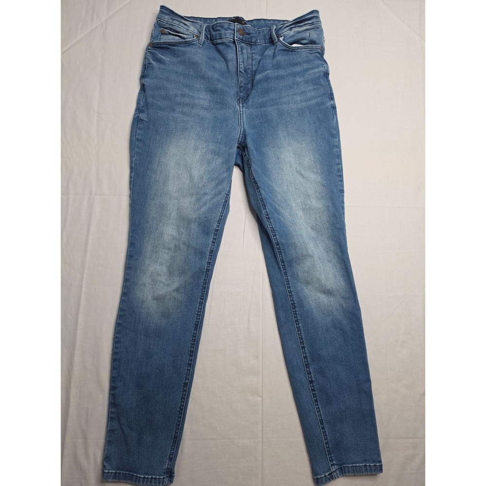 Simply Vera Vera Wang Jeans Women's 16R Blue Denim Skinny Leg High-Rise Skater